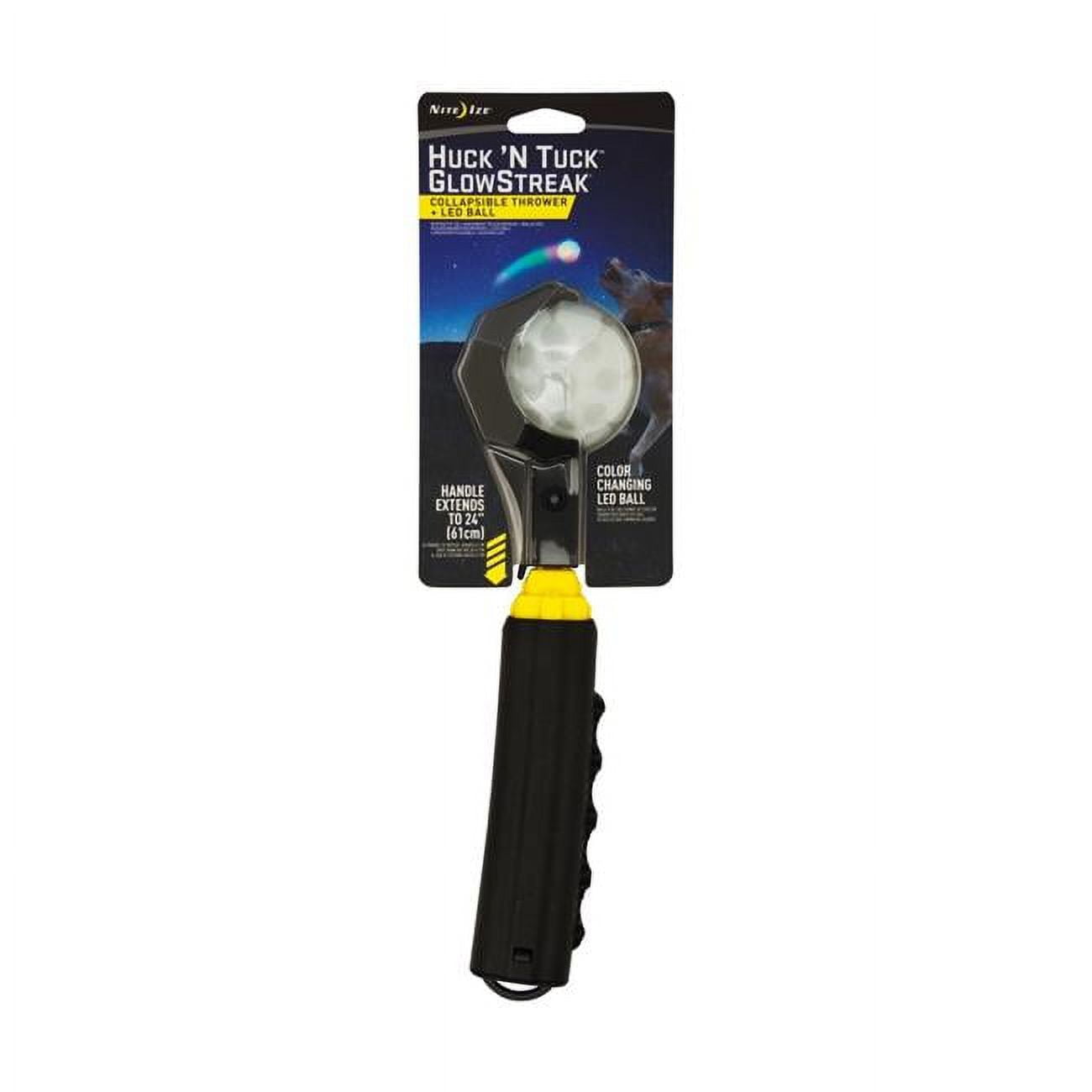 Picture of Nite Ize NI04337 24 in. Huck N Tuck GlowStreak Collapsible Thrower & LED Ball
