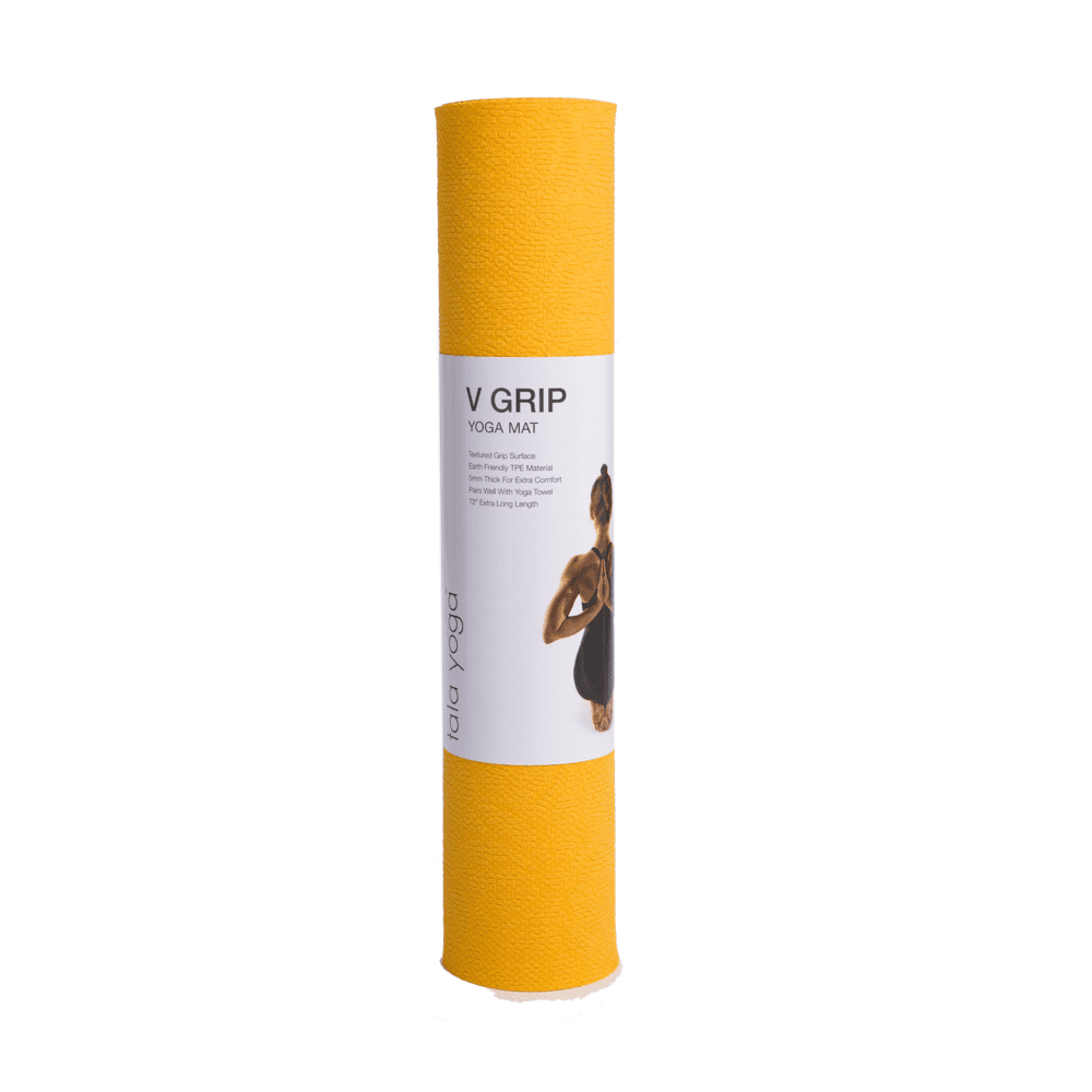 Picture of AGM Group 62102 5 mm Tala Optimo V Grip Yoga Mat&#44; Yellow - 24 x 72 in.