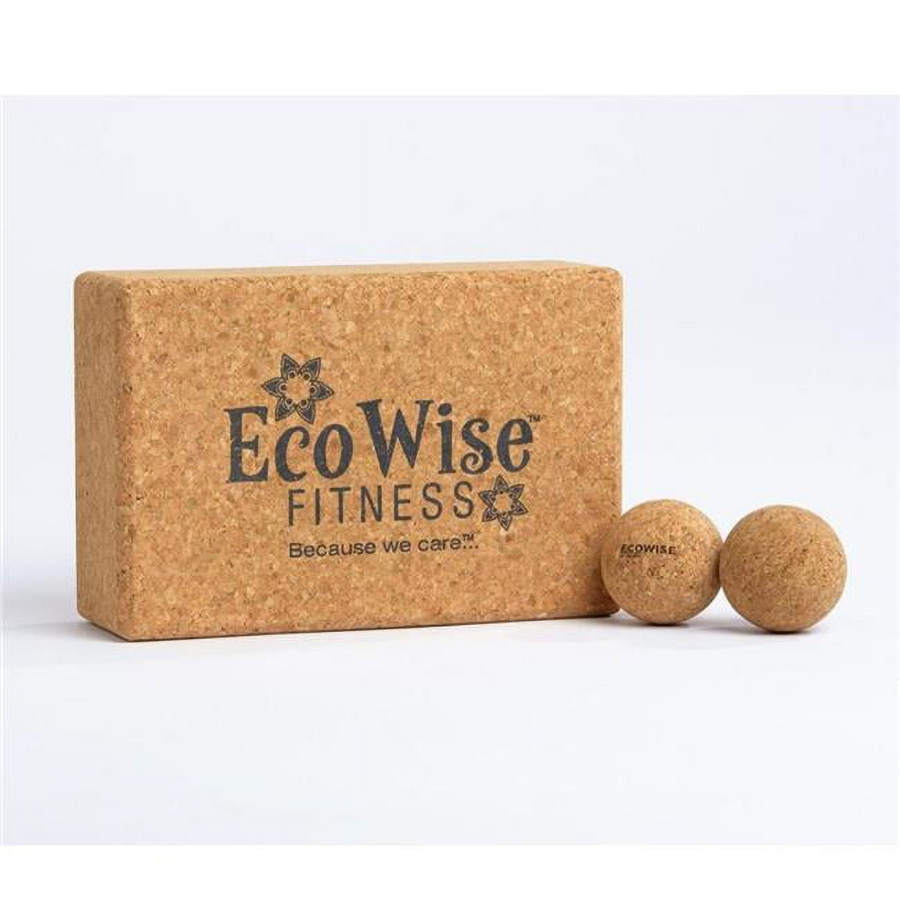 Picture of AGM Group 82132 Ecowise Cork Yoga Block & Cork Hard Ball Kit