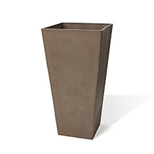 17841 32 x 16.25 x 16.25 in. Valencia Square Planter, Taupe
