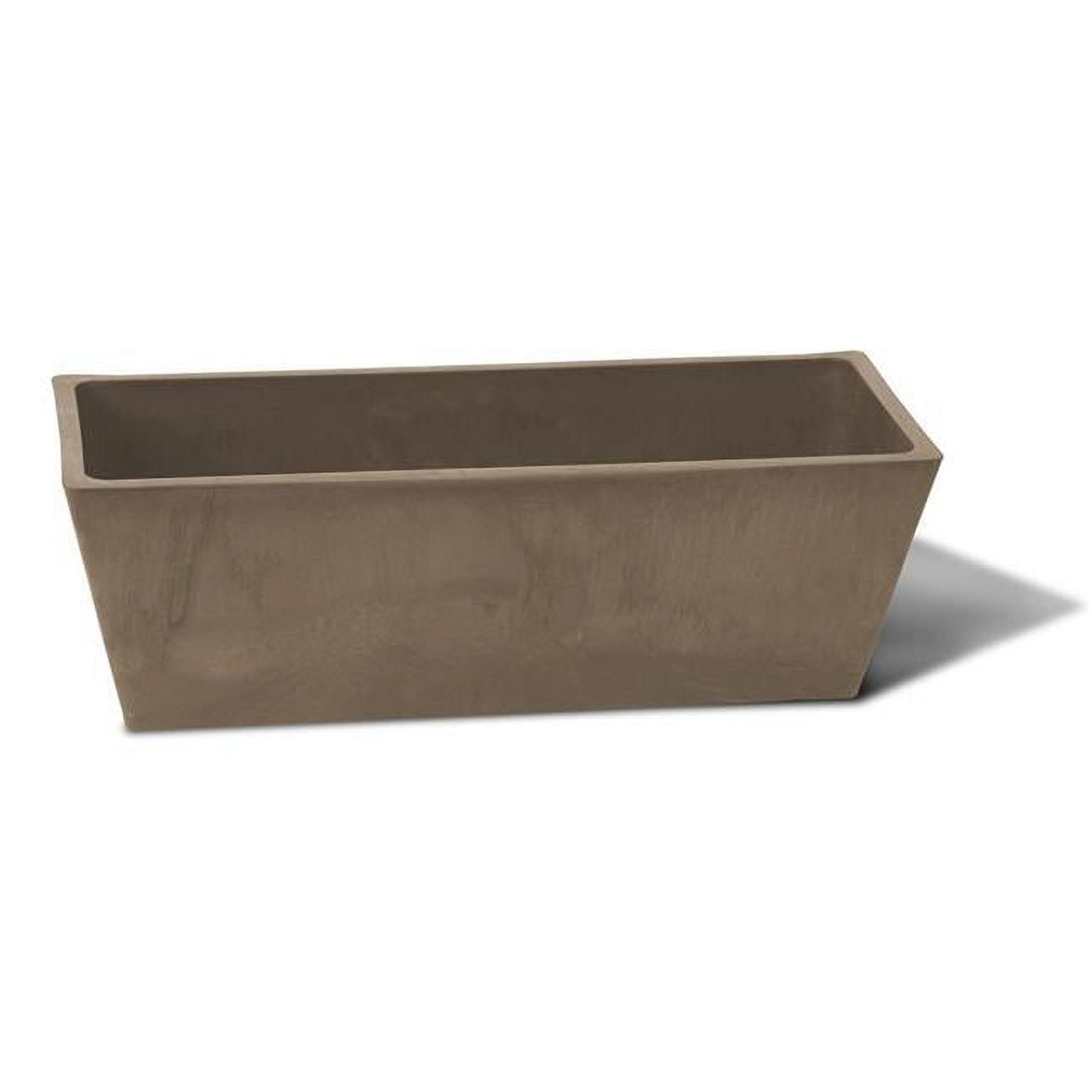 19850 7 x 7.5 x 20 in. Valencia Rectangle Windowsill Planter, Taupe