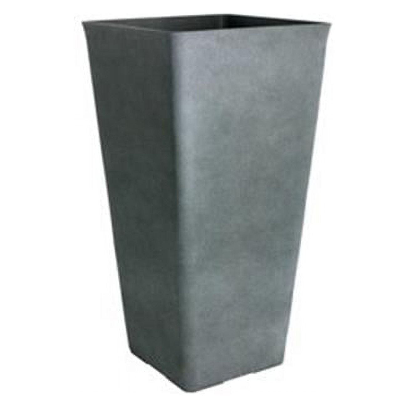 47233 13 x 25 in. Acerra Planter, Square Taper - Grey Stucco