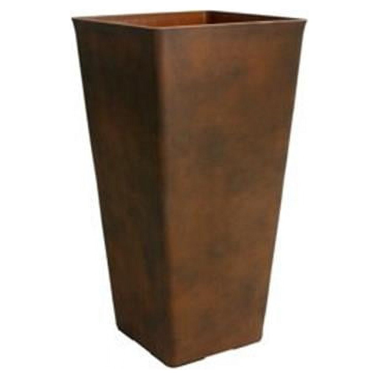Picture of Algreen Products 47733 13 x 25 in. Acerra Planter&#44; Square Taper - Rust