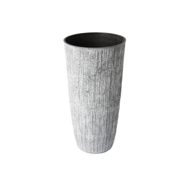 44641 14 x 28 in. Tall White Bark Planter