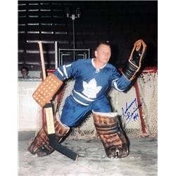 Picture of Autograph Authentic AAHPH31329 8 x 10 Johnny Bower Signed Photograph - Toronto Maple Leafs Glove Save