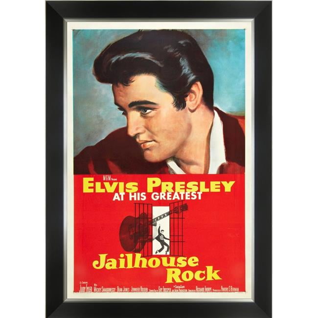 Picture of Autograph Authentic AAAPM32512 Elvis Presley In Jailhouse Rock - Vintage Movie Poster