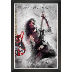 Picture of Autograph Authentic AAAPM32774 Eddie Van Halen Guitar Solo Framed Art