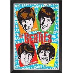 Picture of Autograph Authentic AAAPM32778 The Beatles Love Framed Pop Art