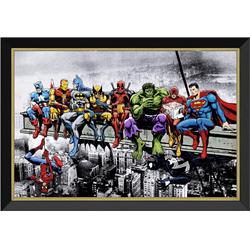 Picture of Autograph Authentic AAAPC32784 Marvel & DC Superheroes Lunch Atop a Skyscraper