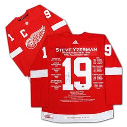 Picture of Autograph Authentic CJCJH32851 Steve Yzerman Career Jersey, Red Elite - Edition of 19