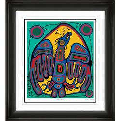 Picture of Autograph Authentic AAAPA32916 34 x 29 in. Indian Thunderbird by Norval Morrisseau Framed Art Print