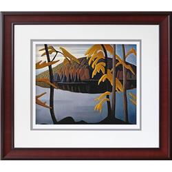 Picture of Autograph Authentic AAAPA32923 35 x 32 in. Northern Lake 1923 Group of Seven by Lawren Harris Art Print