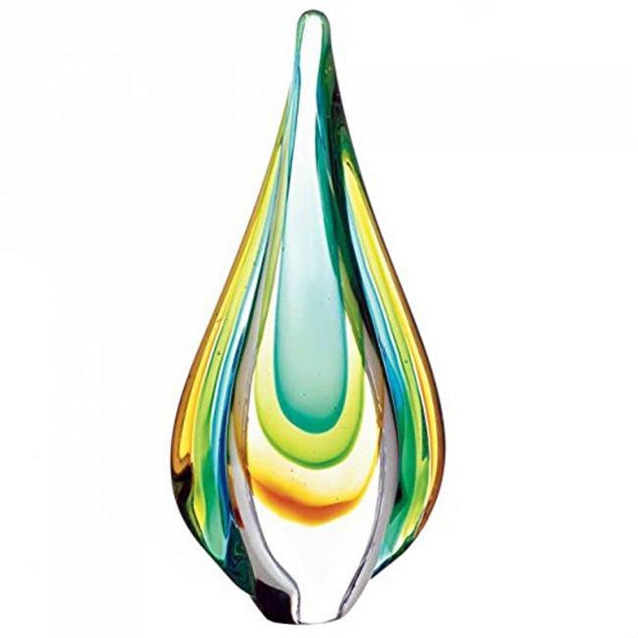 Picture of Accent Plus 10018104 Art Glass Teardrop Sculpture
