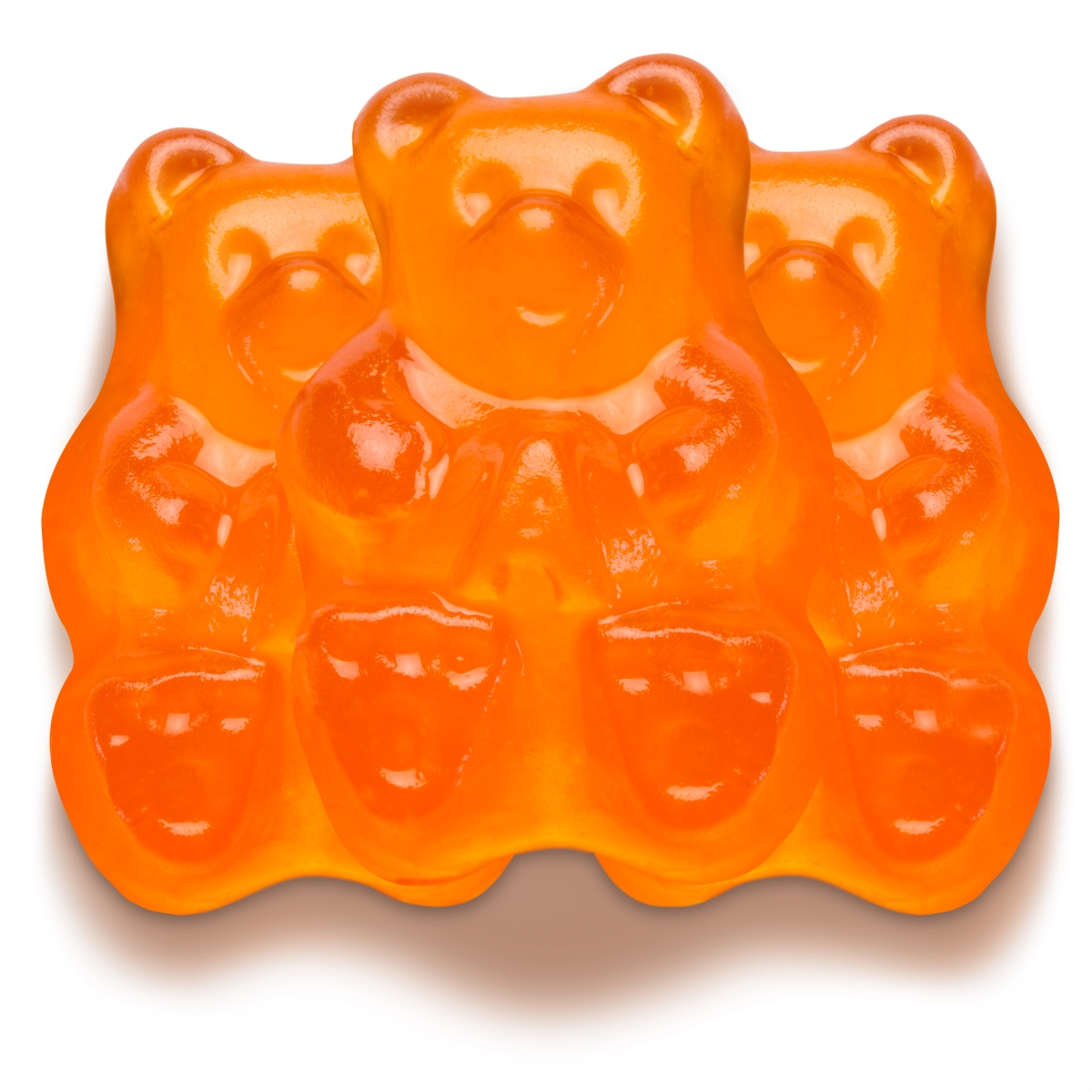 50106 5 lbs Gummi Bears, Orange - Pack of 4