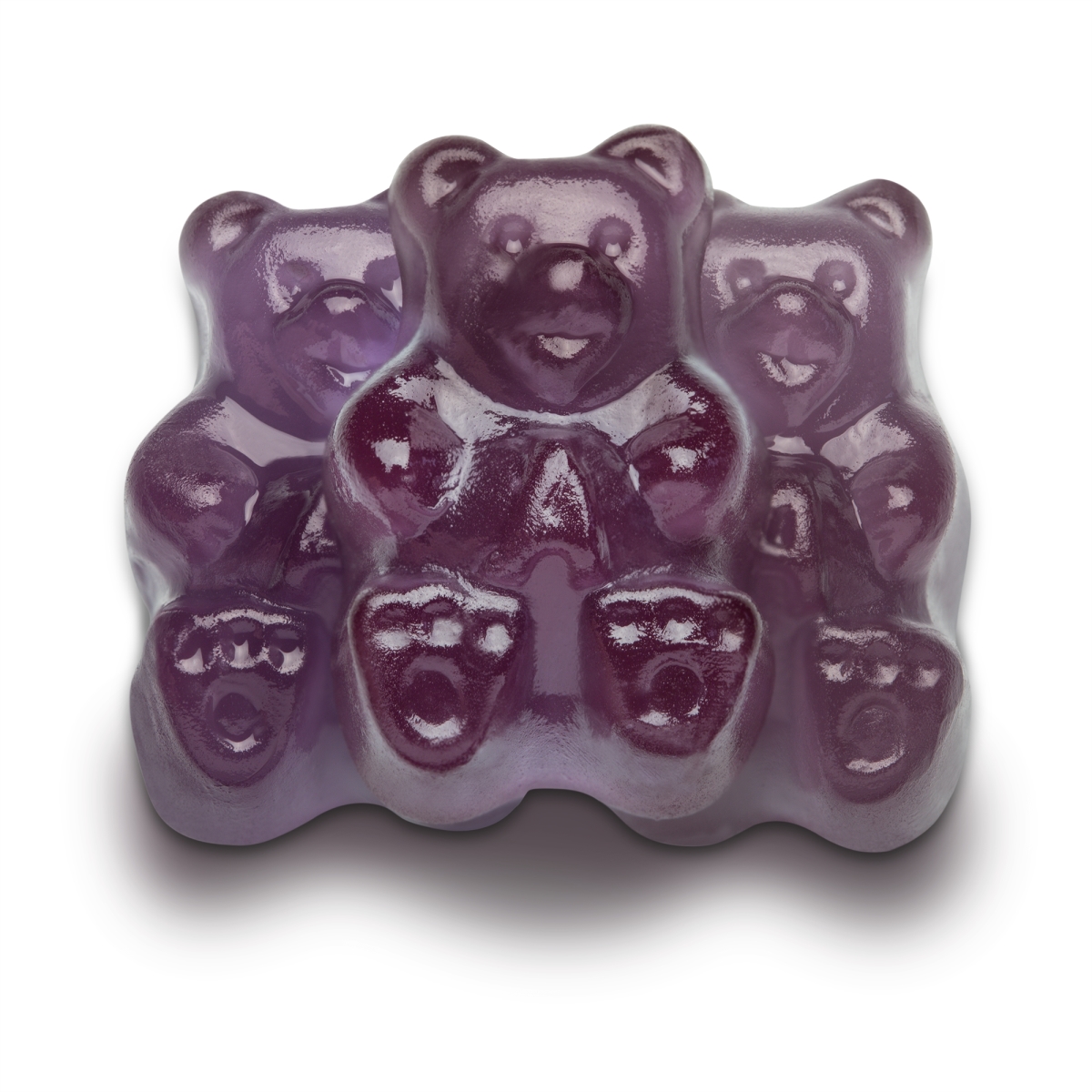 50109 5 lbs Grape Gummi Bears, Purple - Pack of 4