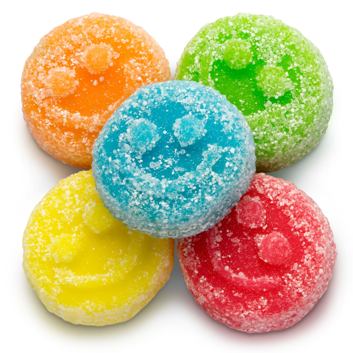 50126 4.5 lbs Sour Gummi Poppers, Assorted Color - Pack of 4