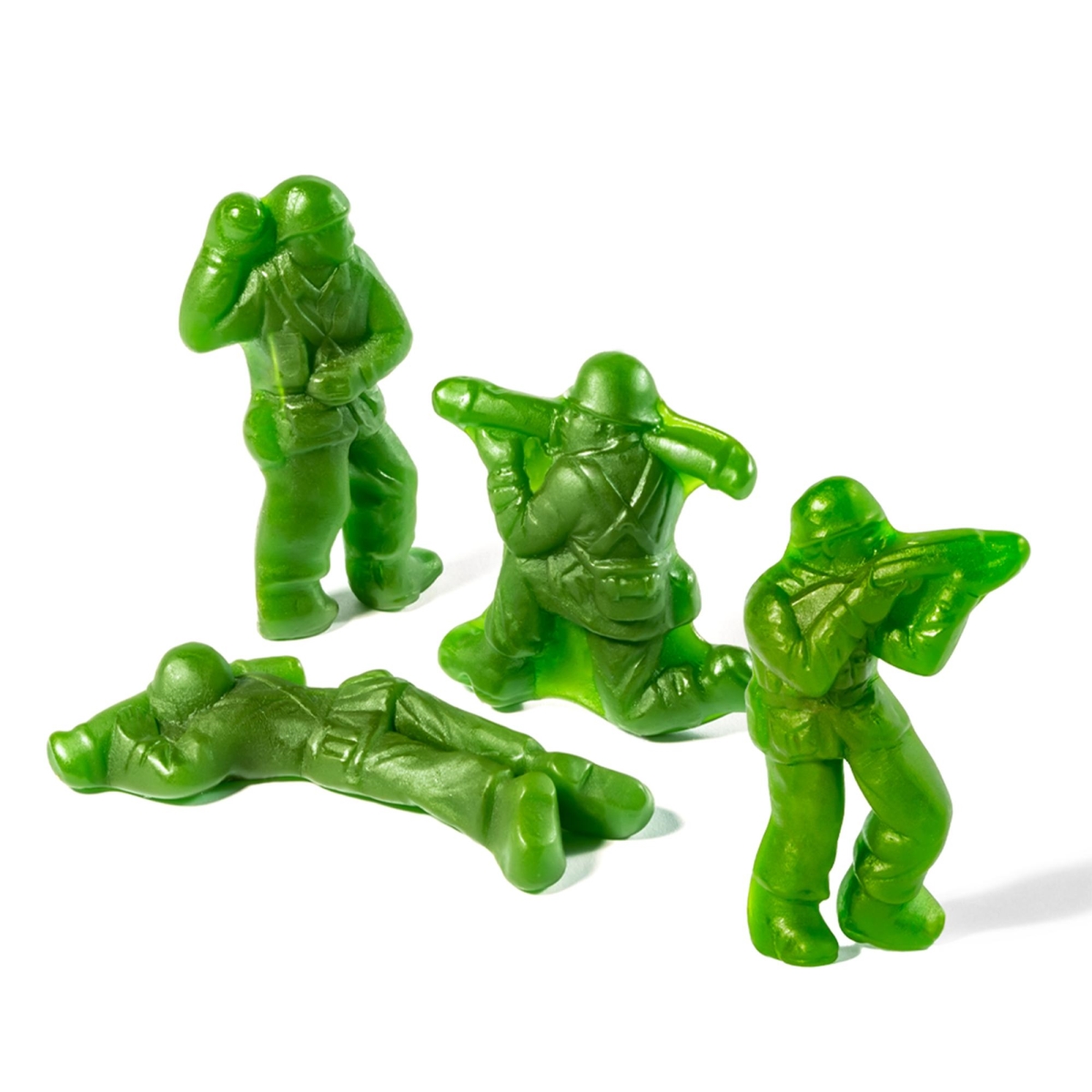 50160 5 lbs Green Apple Gummi Army Guys, Pack of 4