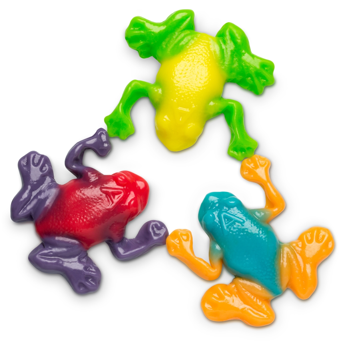 50172 5 lbs Gummi Rainforest Frogs, Assorted Color - Pack of 4