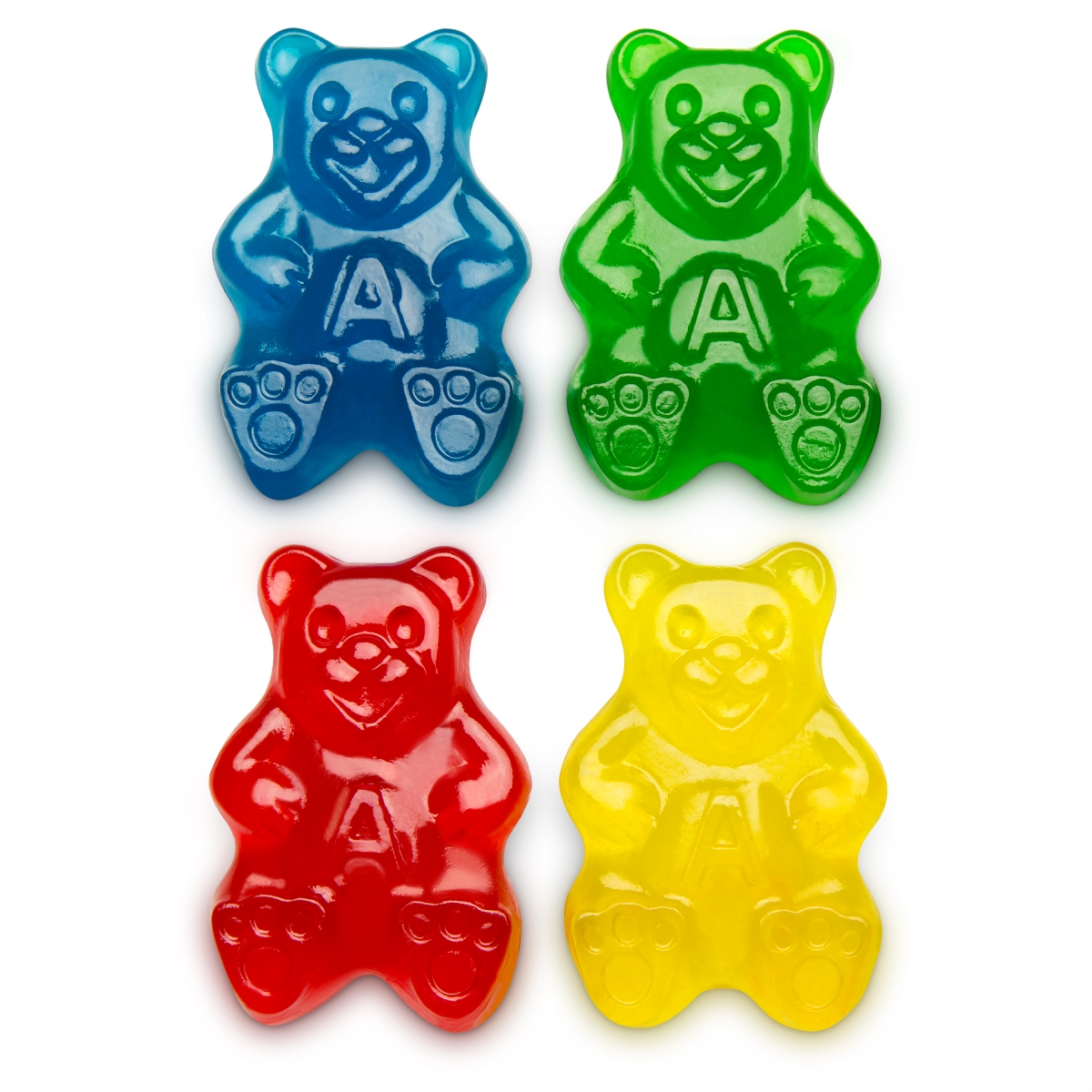 50183 5 lbs Gummi Papa Bears, Assorted Color - Pack of 4