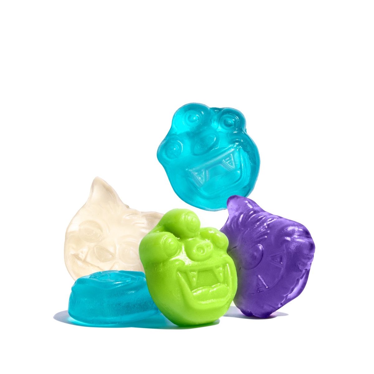 50814 5 lbs Gummi Monsters, Assorted Color - Pack of 4