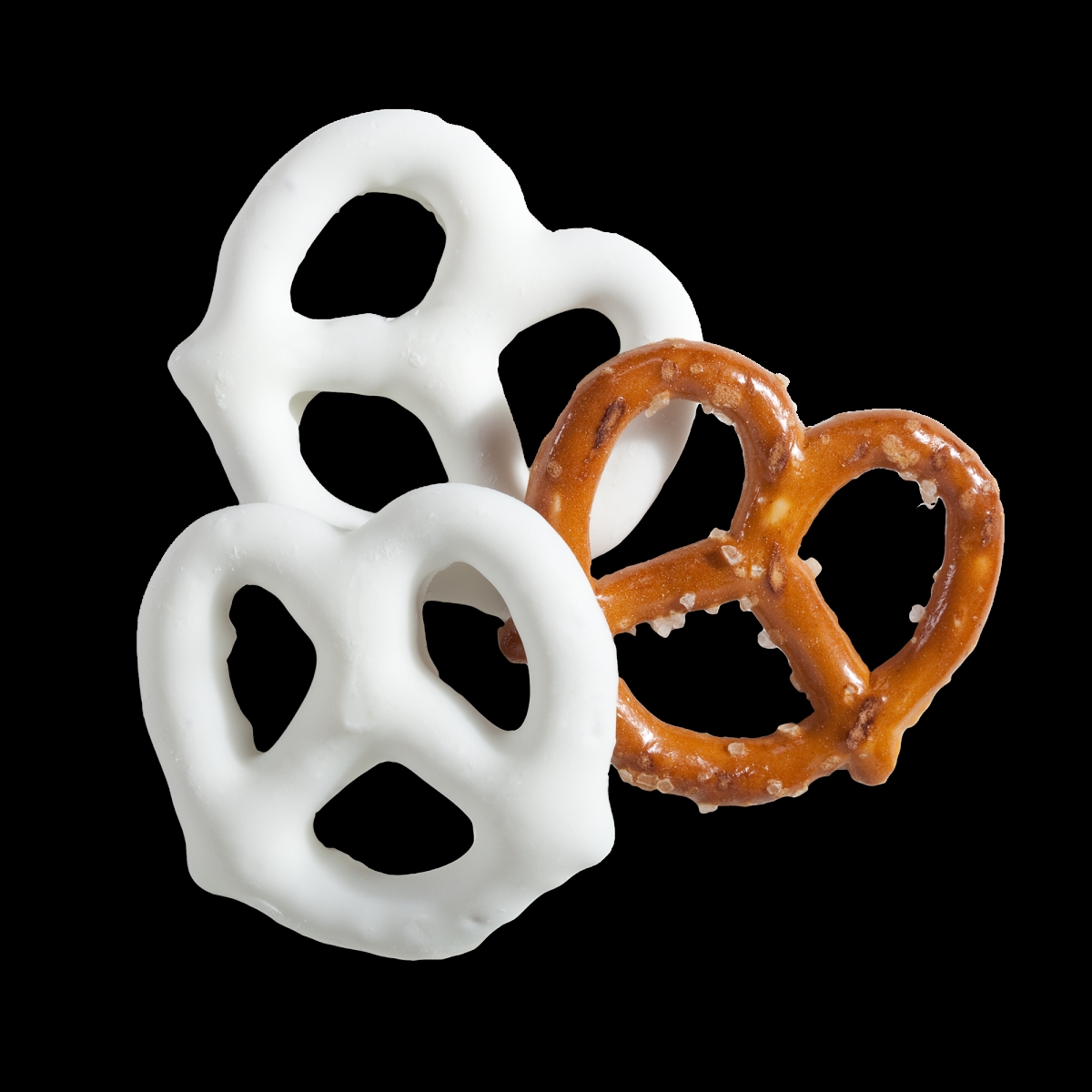 201042 11 lbs White Frosted Pretzels