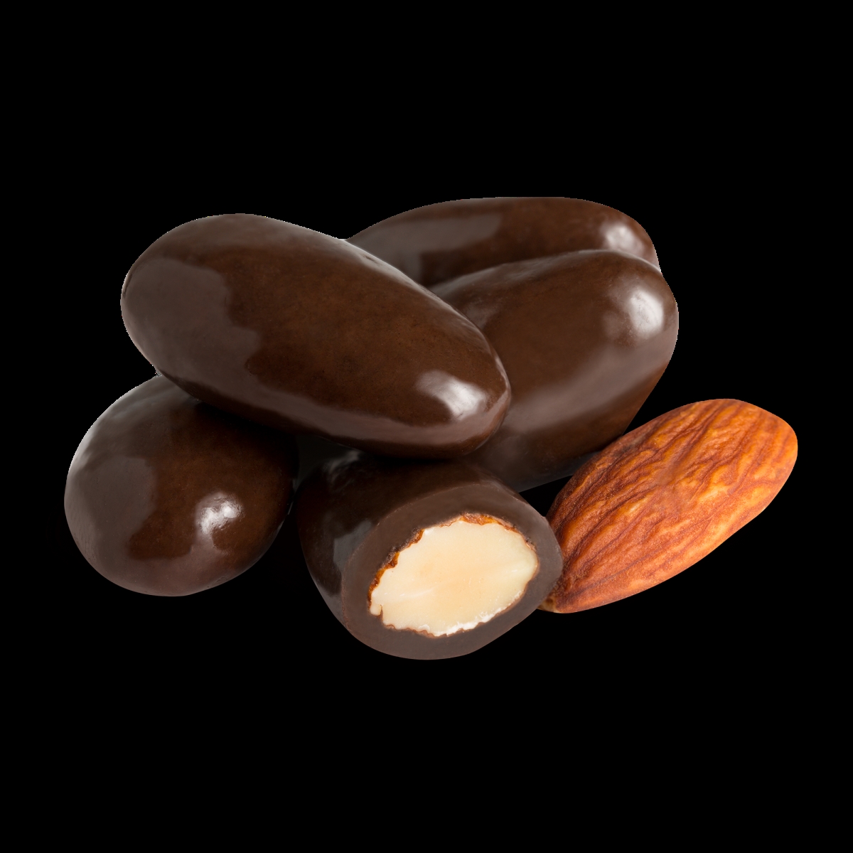 202001 11 lbs Dark Chocolate Almonds