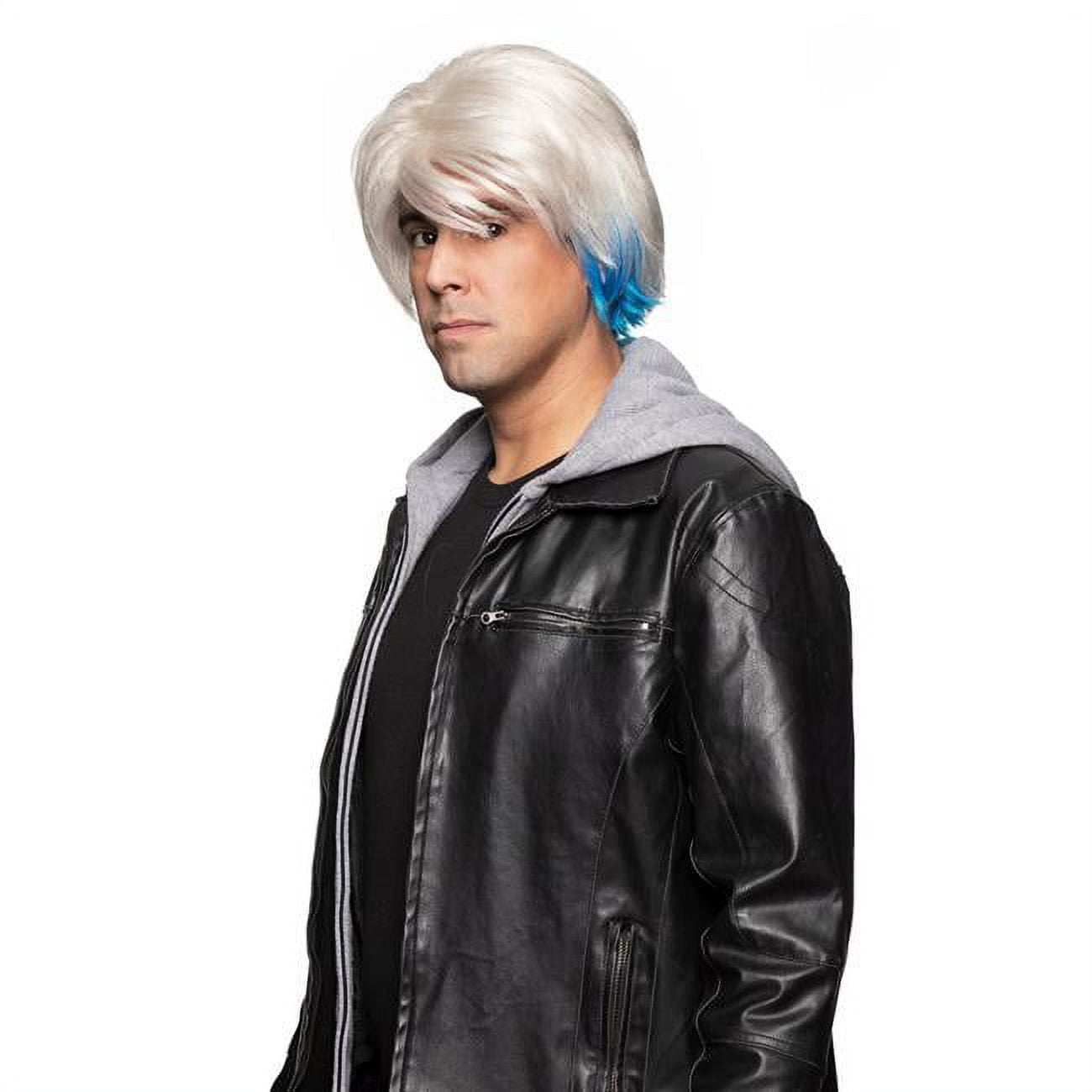 Parva One Size Wig, White & Blue