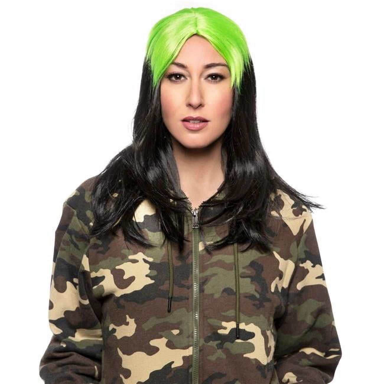 Billie Eilish Wig, Black & Lime