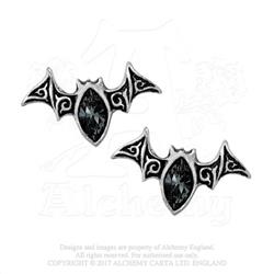 Picture of Alchemy of England E394 Viennese Nights Studs - Pewter&#44; Swarovski Crystals & Surgical Steel