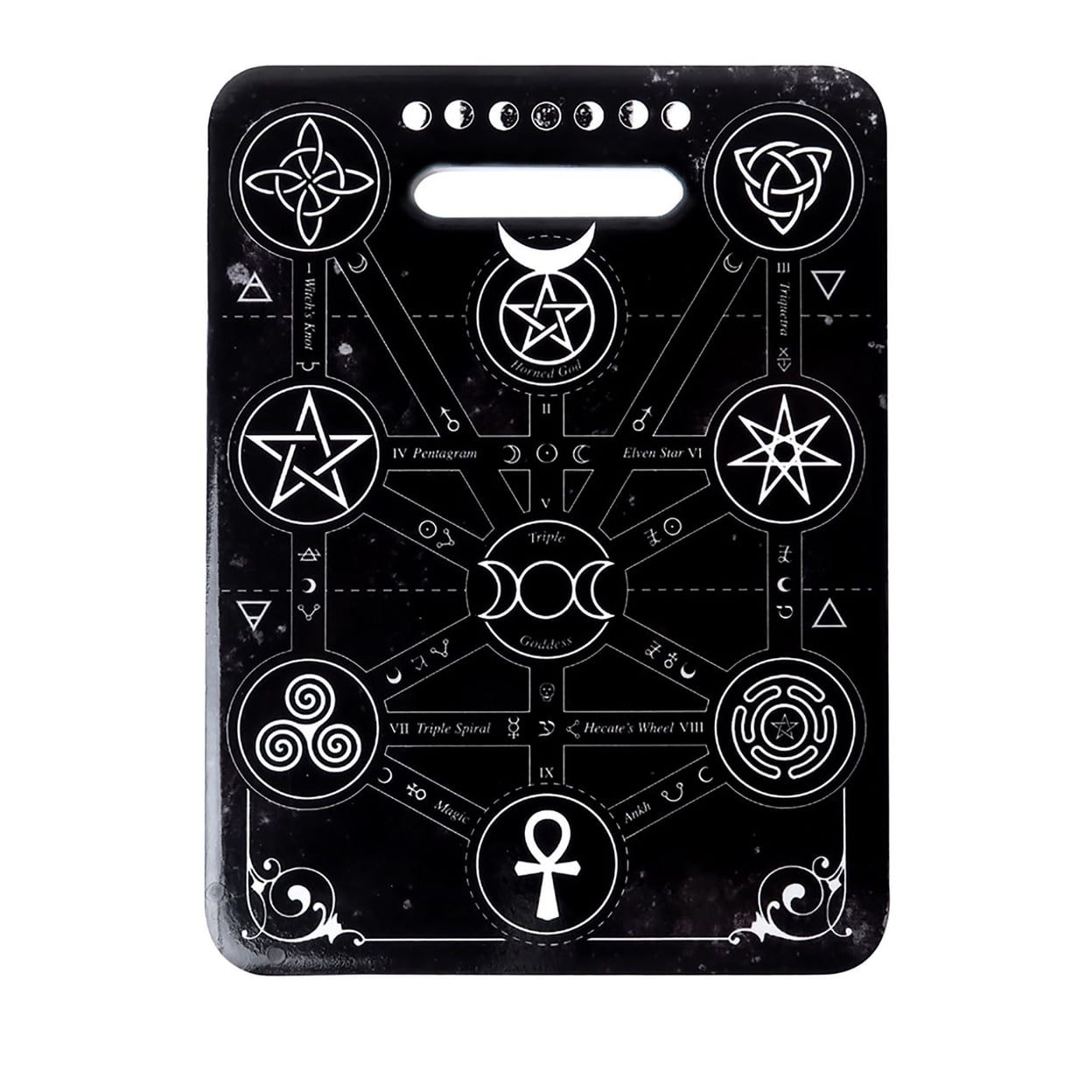 Picture of Alchemy Gothic CT2 Ceramic Magic Symbols Trivet