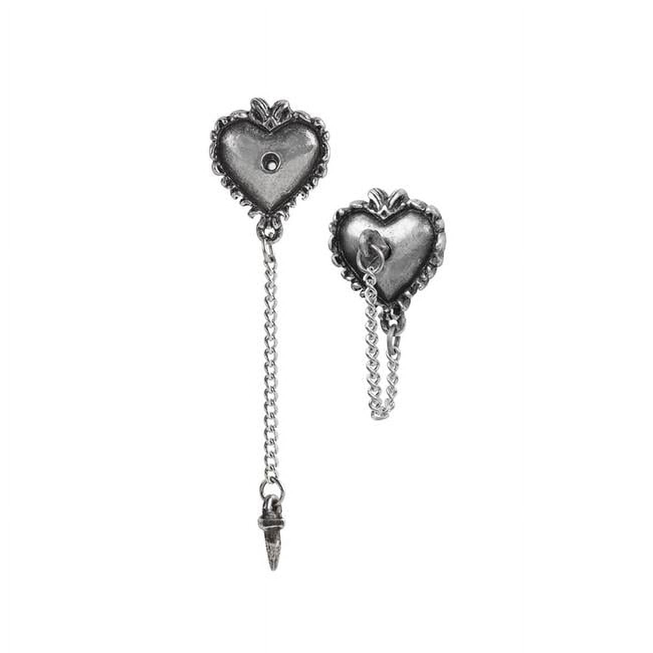 Picture of Alchemy Gothic E433 Witches Heart Studs