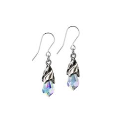 E437C 0.94 in. Empyrean Tear Crystal Earrings