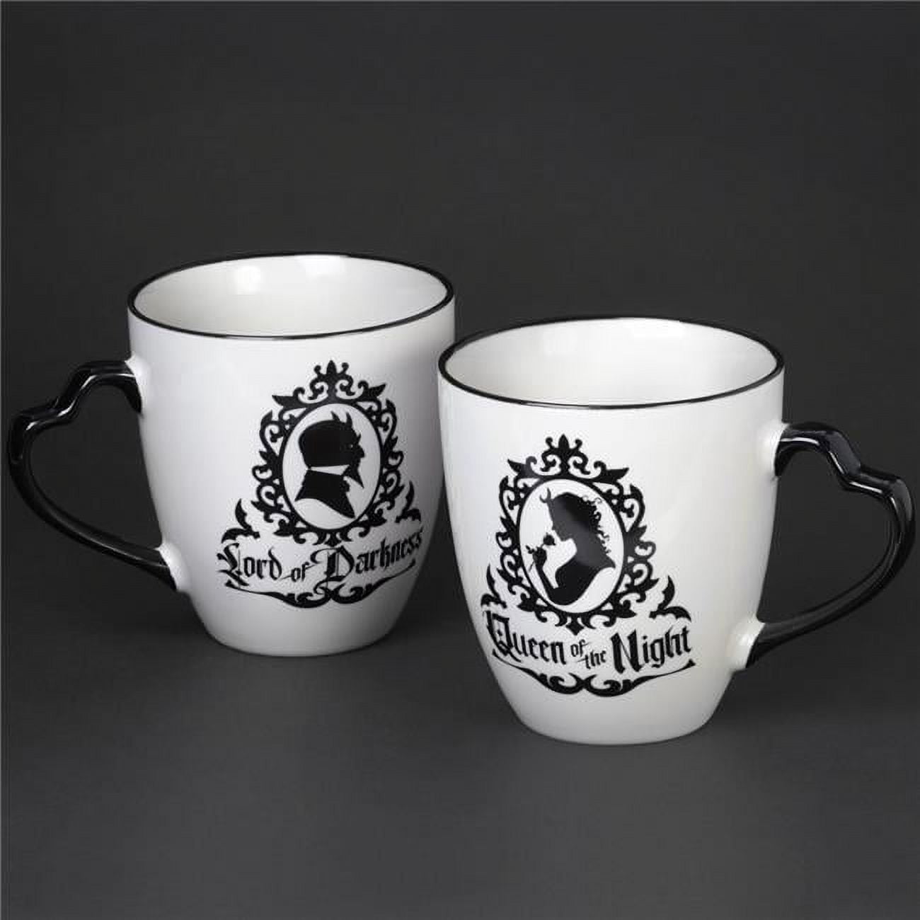 Picture of Alchemy Gothic CM2 Queen & Lord Mug Set&#44; Black & White - 350 ml