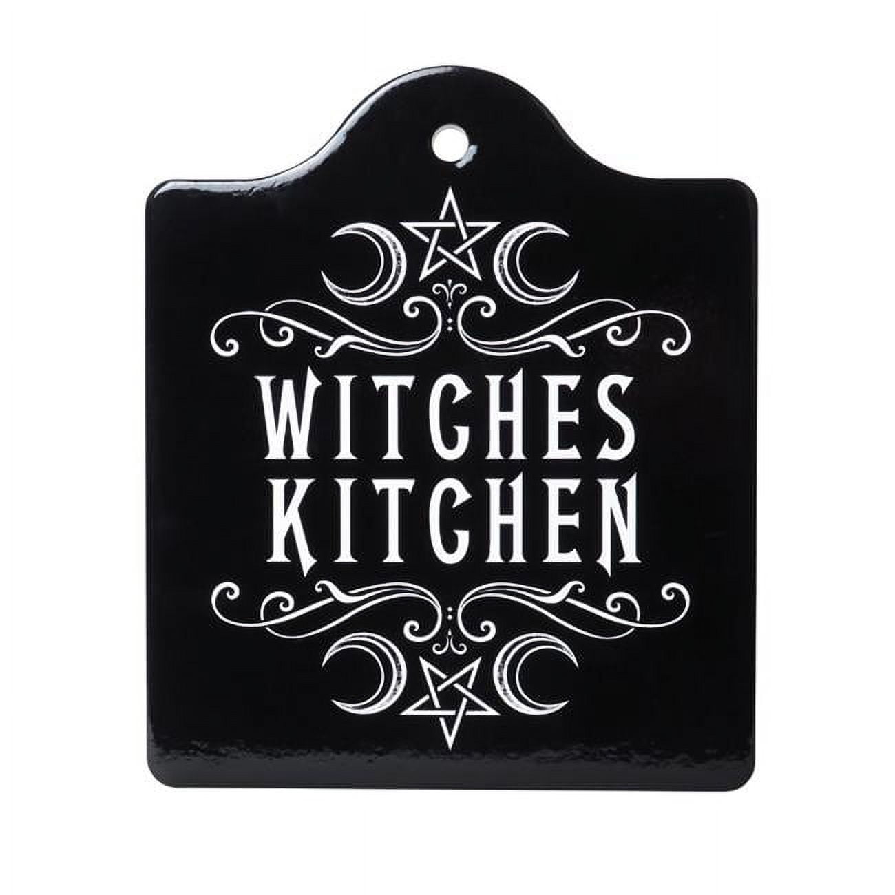 Picture of Alchemy Gothic CT12 7.48 in. Witches Kitchen Trivet&#44; Black & White