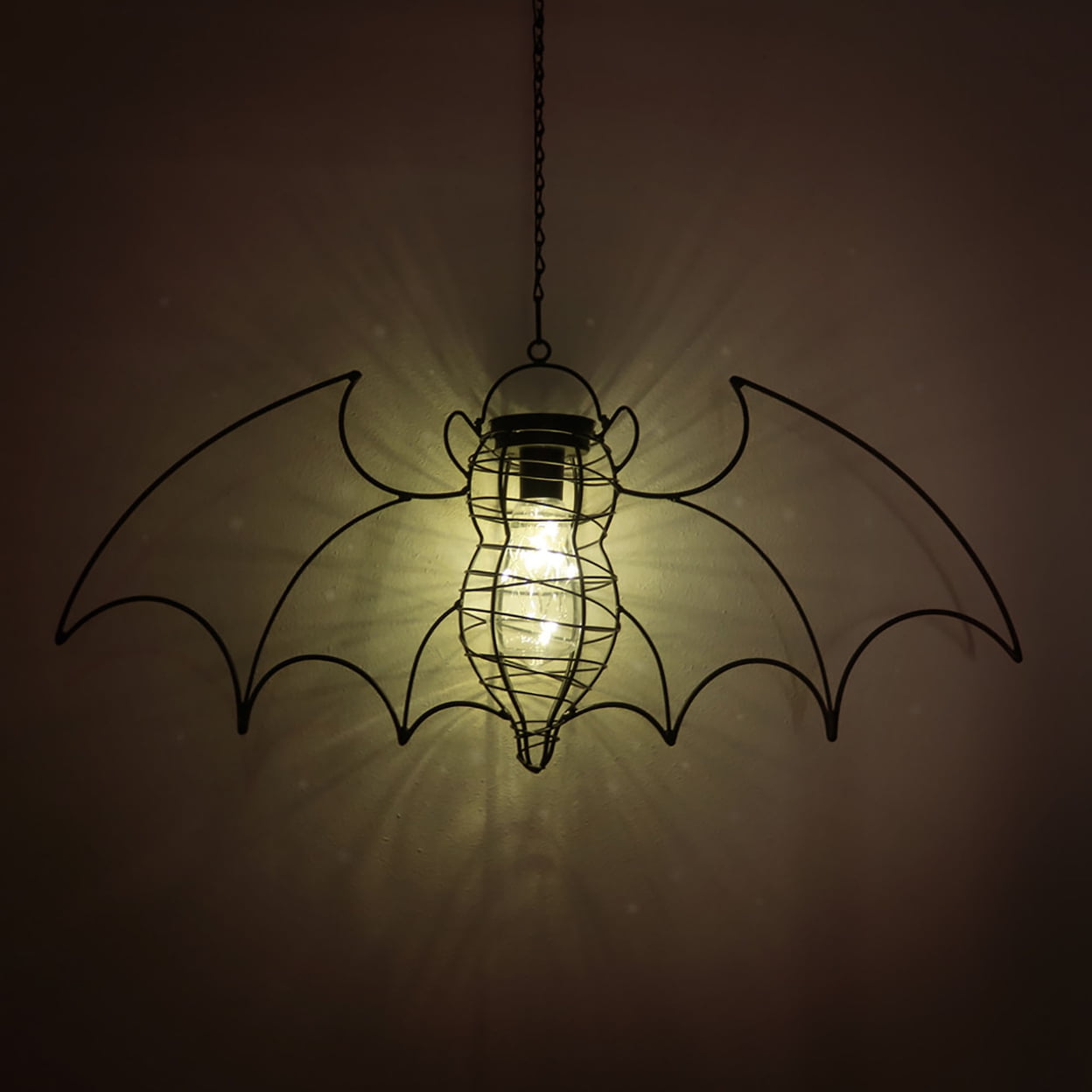 Picture of Alchemy Gothic GL-QZ1 24.41 in. Solar Powered Bat Lantern Light