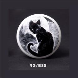 Picture of Alchemy Gothic RGBS5 2.36 in. Black Cat Bottle Stopper