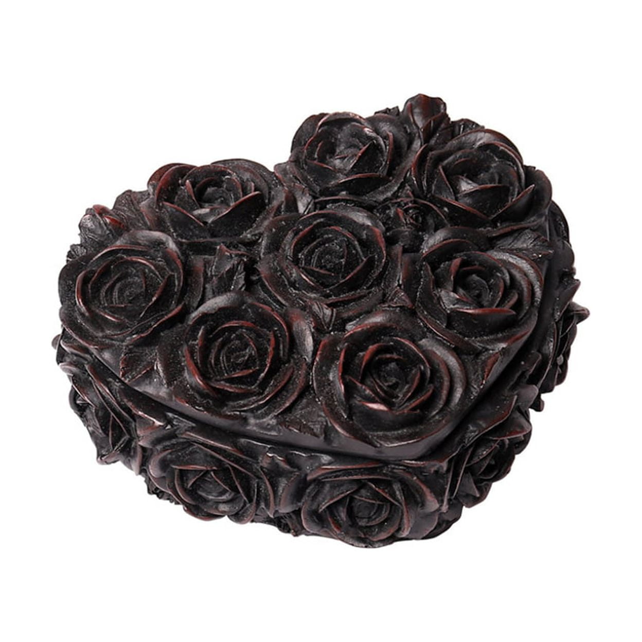 Picture of Alchemy Gothic SA19 3.54 in. Rose Heart Box&#44; Matte Black