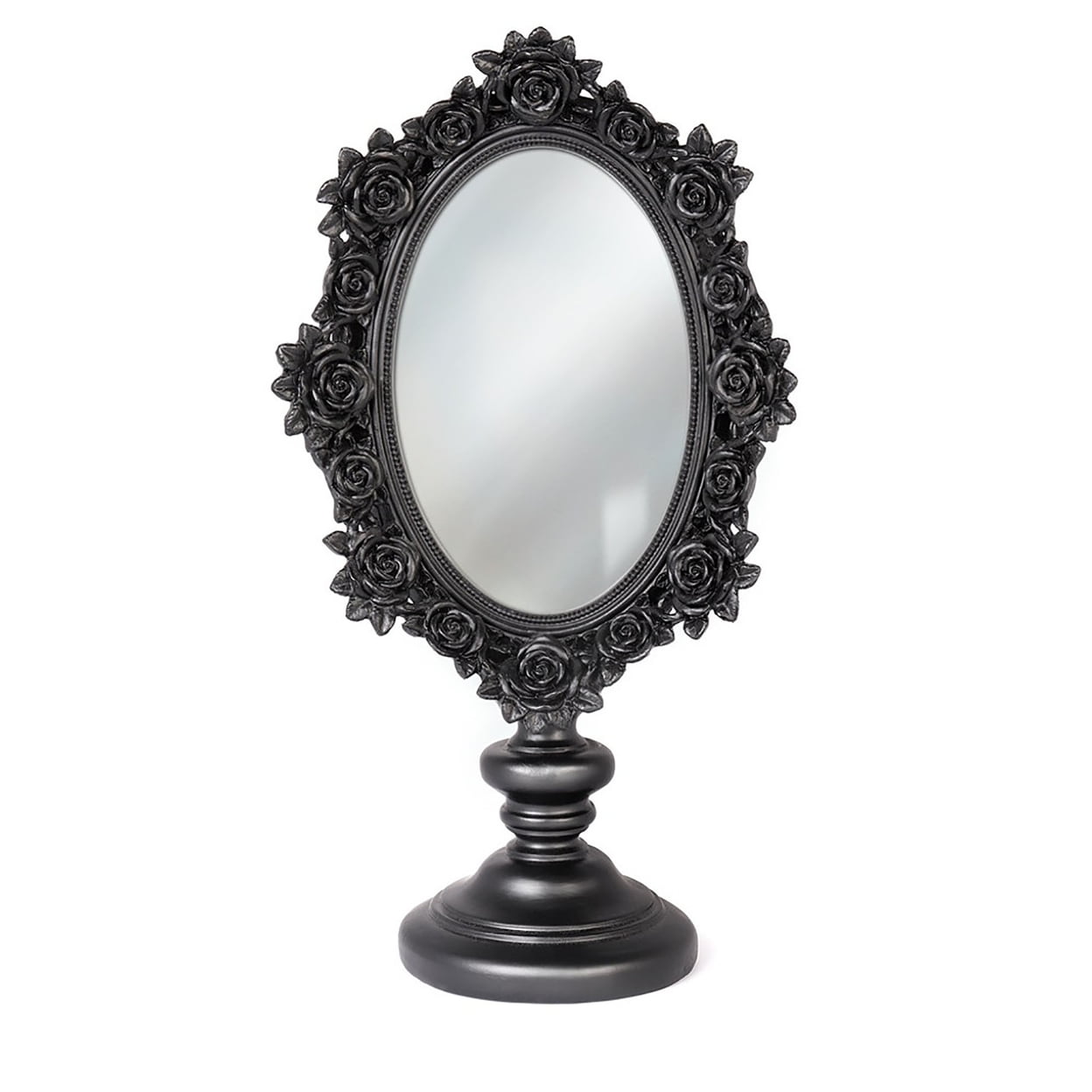 Picture of Alchemy Gothic SA20 11.02 in. Rose Dressing Table Mirror, Black
