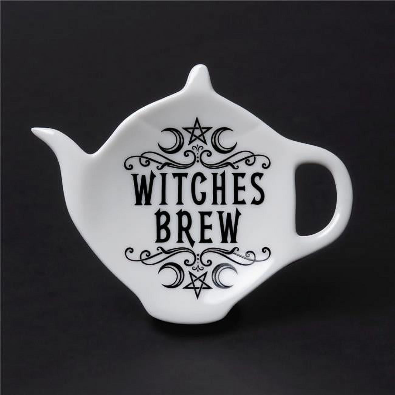 Picture of Alchemy Gothic SR4 4.33 in. Crescent Witches Brew Tea Spoon Holder&#44; White