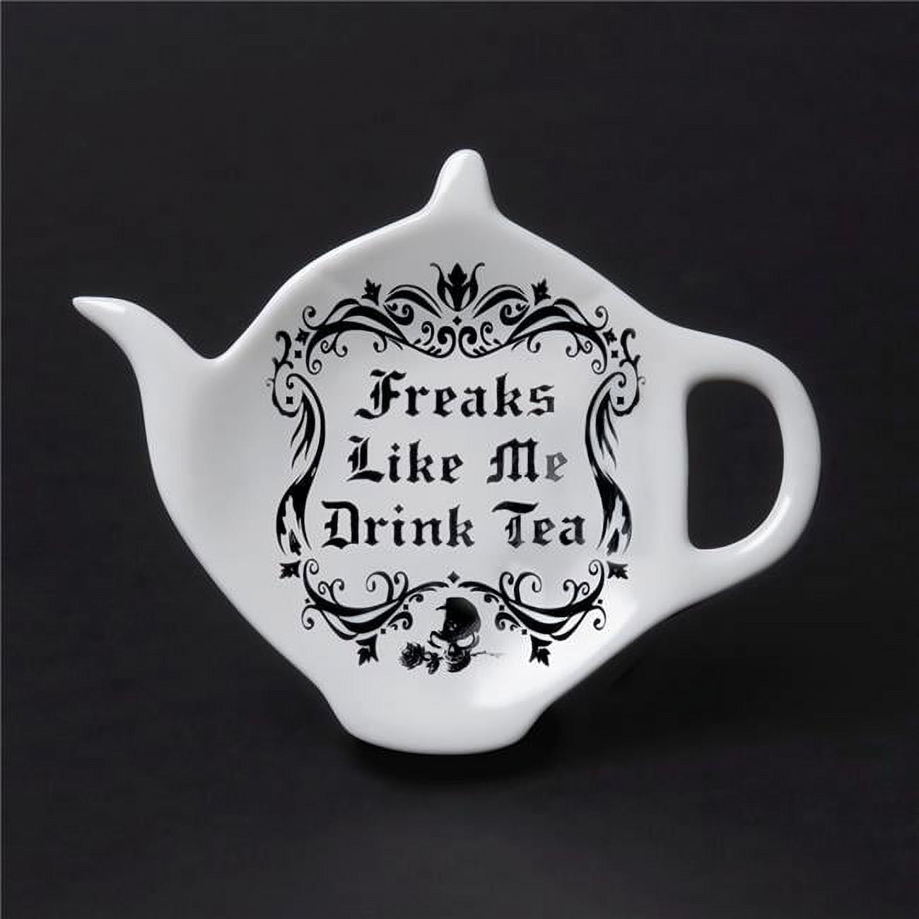 Picture of Alchemy Gothic SR5 4.33 in. Freaks Like Me Tea Spoon Holder&#44; White
