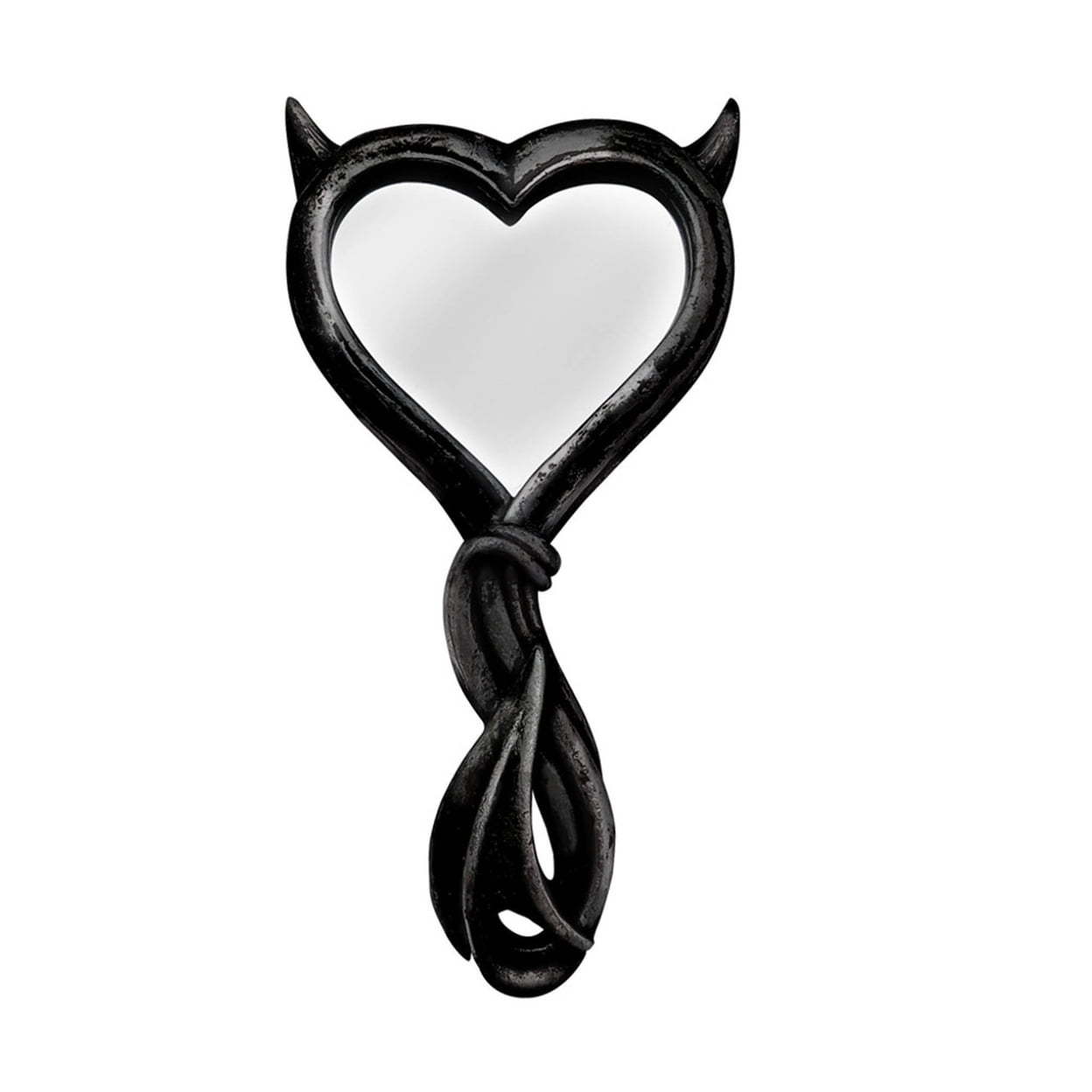 Picture of Alchemy Gothic V80B 9.06 in. Devils Heart Mirror, Black