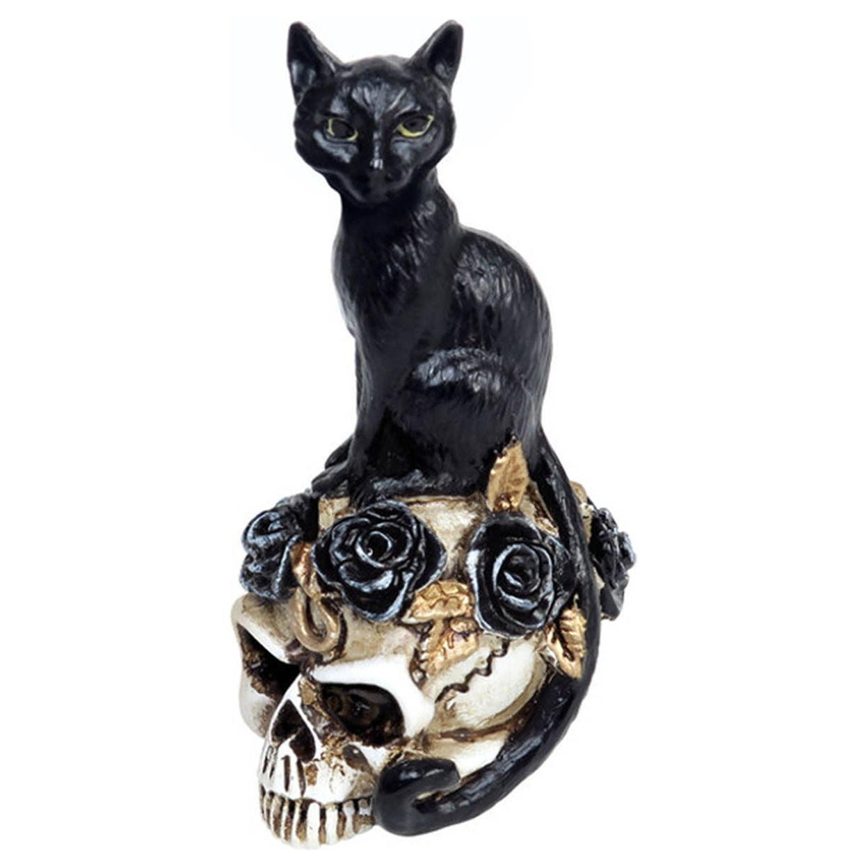 Picture of Alchemy Gothic VM3 2.28 in. Cat Skull Miniature&#44; Black