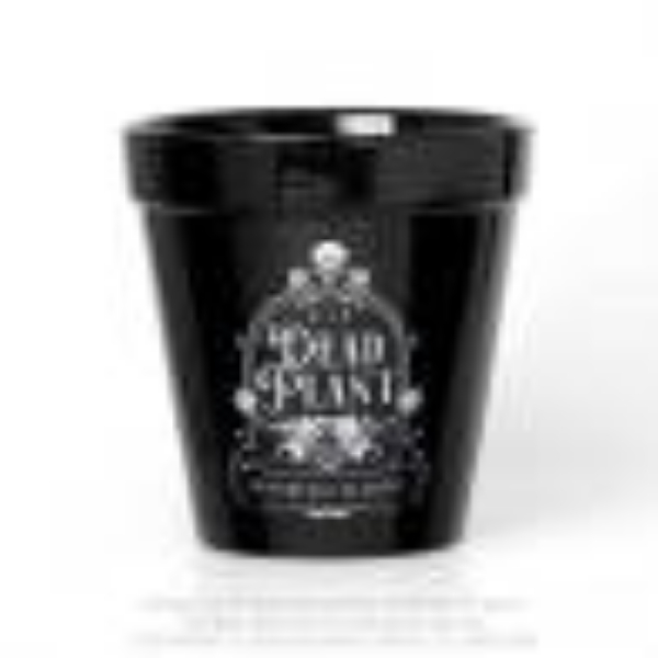 GPP7 Dead Plant Plant Pot, Black & White