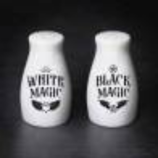Picture of Alchemy MRSP4 White Magic&#44; Black Magic Salt & Pepper Set