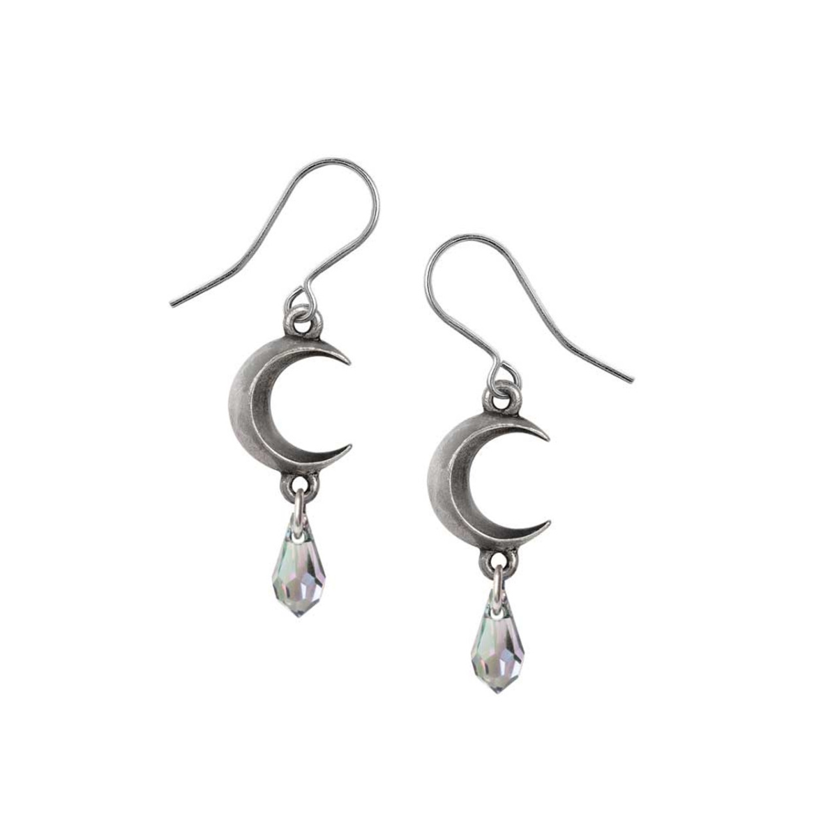 E477C Tears of The Moon Earrings - Crystal