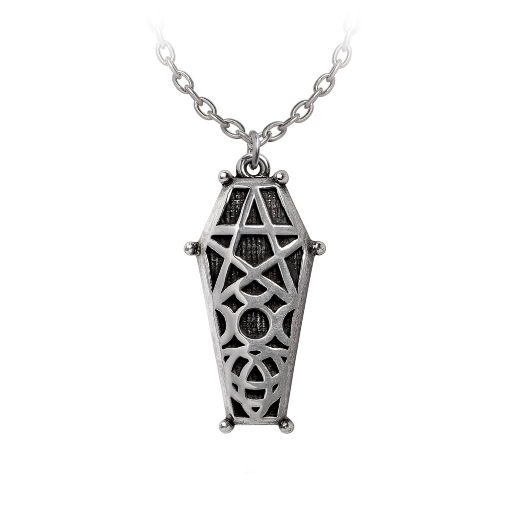 P978 Hex Coffin Neckwear Pendant