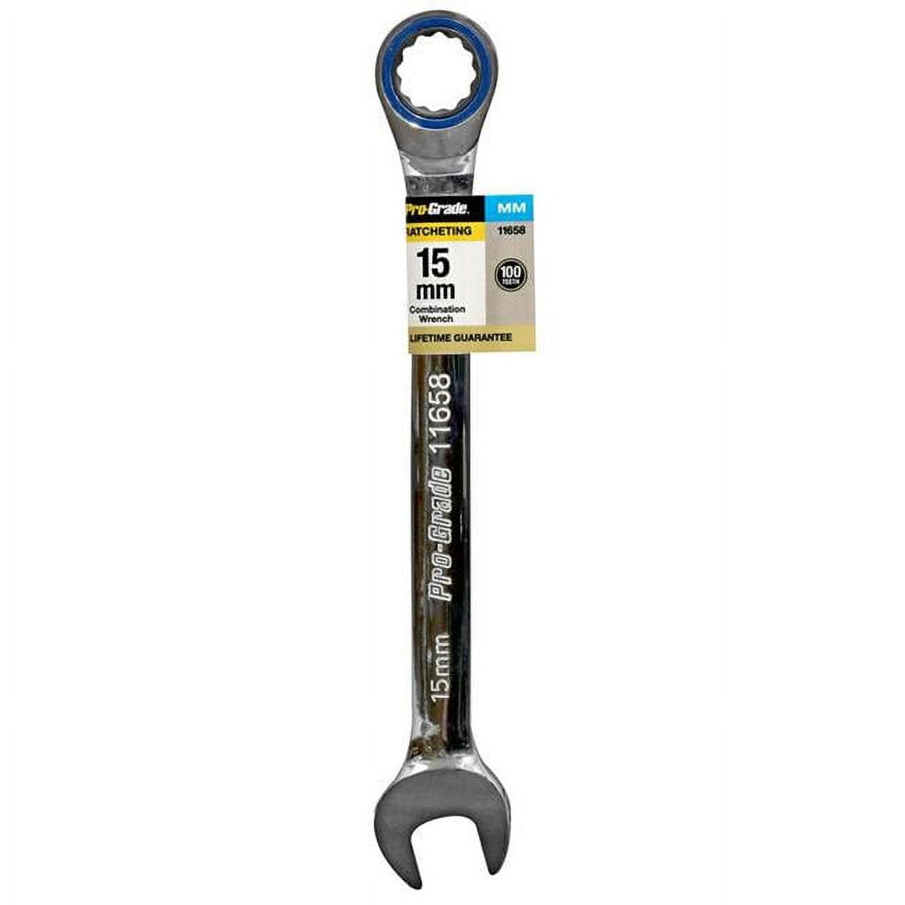 Picture of Pro-Grade 11658 15 mm Ratcheting Combo Wrench
