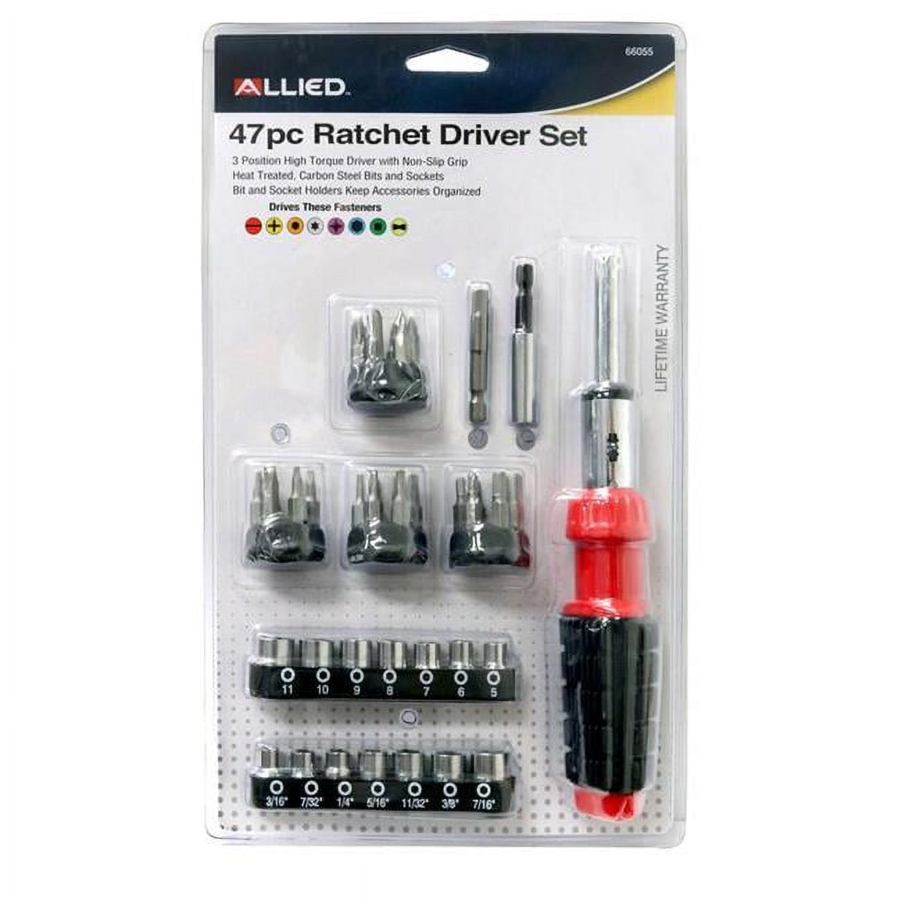 Picture of Allied 66055 Ratcheting Driver Set - 47 Piece