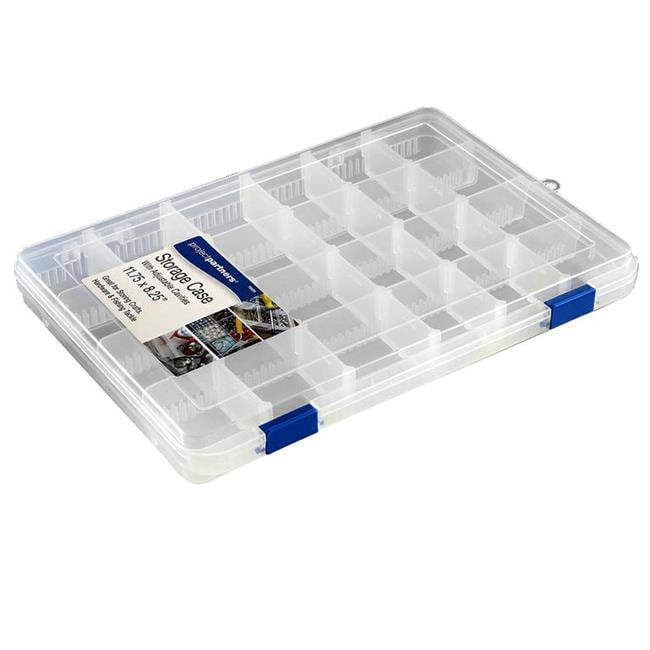 11.75 x 8.25 in. Clear Plastic Adjustable Storage Box