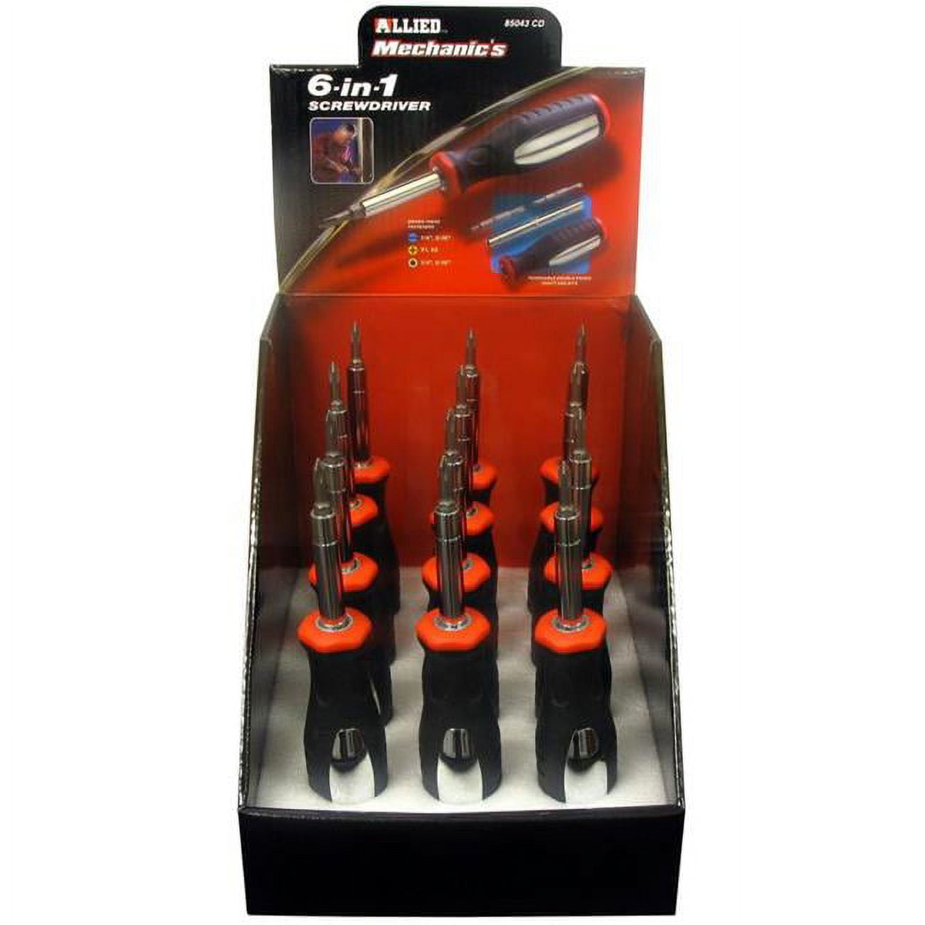 Picture of Allied 85043CD 6-in-1 Screwdriver - Counter Display